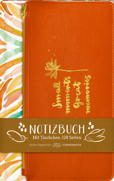 Coppenrath | Eintragbuch mit Täschchen - All about orange