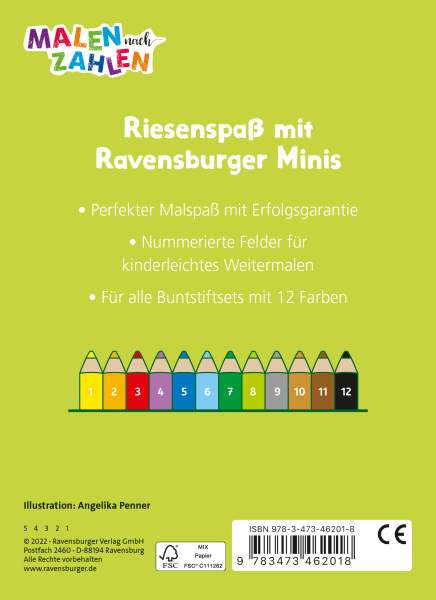 Ravensburger Verlag GmbH | Ravensburger Minis: Malen nach Zahlen - Ostern | 