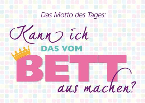 Rannenberg und Friends | Postkarte "Motto des Tages"