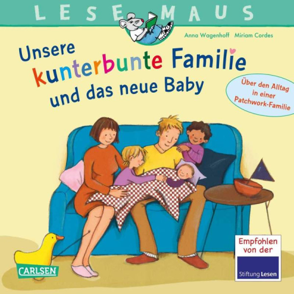 Carlsen | LESEMAUS 173: Unsere kunterbunte Familie und das neue Baby | Wagenhoff, Anna