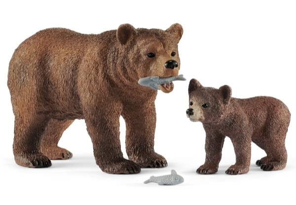 Schleich | Grizzlybär-Mutter mit Jungem | 42473