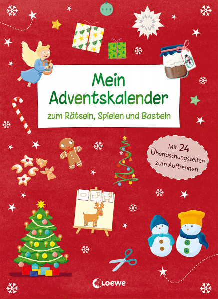 Loewe | Mein Adventskalender zum Rätseln, Spielen und Basteln | 