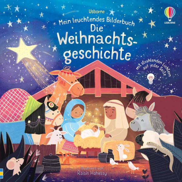 Usborne | Mein leuchtendes Bilderbuch: Die Weihnachtsgeschichte | Taplin, Sam