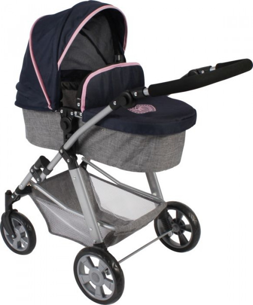 Bayer Siglinde | Kombi-Puppenwagen Nele Melange Navy-Grau | 568_26