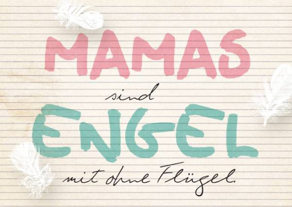 Rannenberg und Friends | Postkarte "Mamas sind Engel"