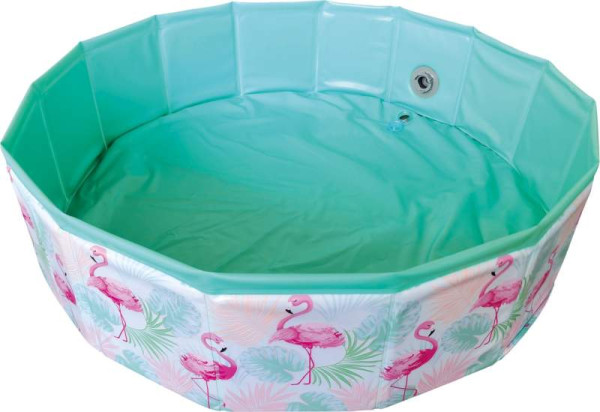 VEDES Großhandel GmbH - Ware |Splash & Fun Fix Pool Flamingo #80 cm, faltbar, mit Tasche | 0077709037