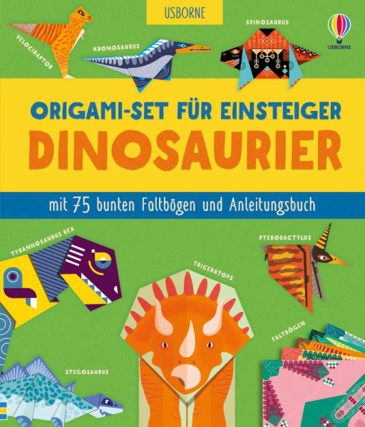 Usborne | Origami-Set für Einsteiger: Dinosaurier | Bowman, Lucy