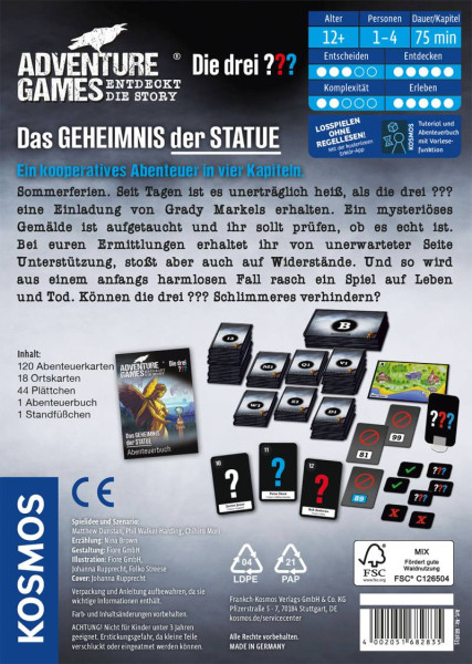 Kosmos | Adventure Games - Die drei ??? - Das Geheimnis der Statue