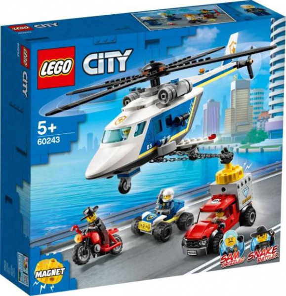 Lego | City Verfolgungsjagd m. d. Polizeihubsch | 60243