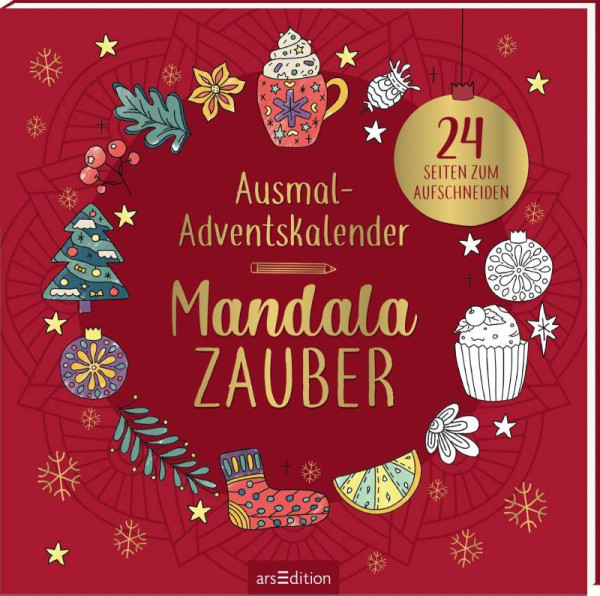 arsEdition | Ausmal-Adventskalender Mandala-Zauber | 