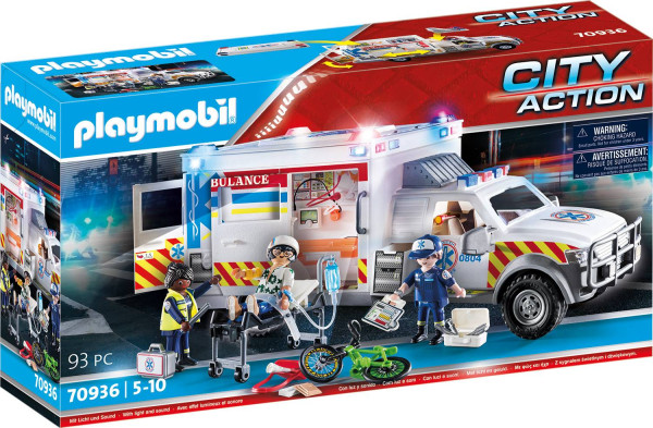 PLAYMOBIL® | Rettungs-Fahrzeug: US Ambulance | 70936