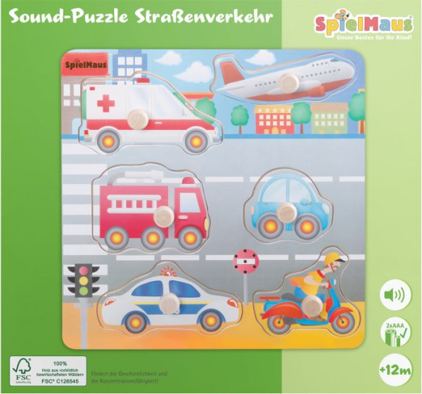 Vedes | SMH Sound Holzpuzzle Straßenverkehr | 0060453390