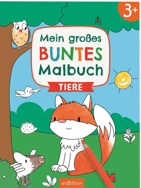 arsEdition | Mein großes buntes Malbuch  Tiere | 