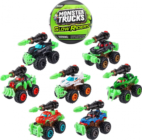 Zuru Germany GmbH |5 Surprise Monster Trucks Glow, sortiert | 77266GQ2