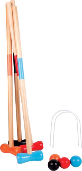 VEDES Großhandel GmbH - Ware |Outdoor active Krocket-Set aus Holz, für 4 Spieler, im Netz | 0074800572