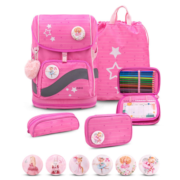 Belmil | Smarty Plus Premium Schulranzen Set 5-teilig "Candy" | 405-51/P/S/4