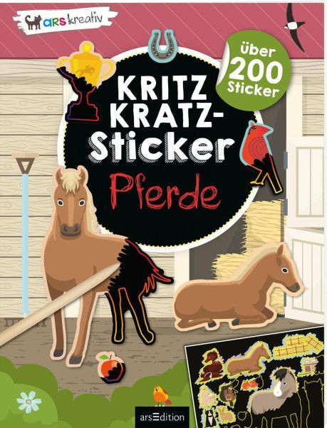arsEdition | Kritzkratz-Sticker Pferde