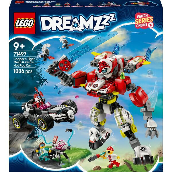 LEGO® | DREAMZzz  Coopers Tiger-Mech und Zeros Hot Rod Auto | 71497