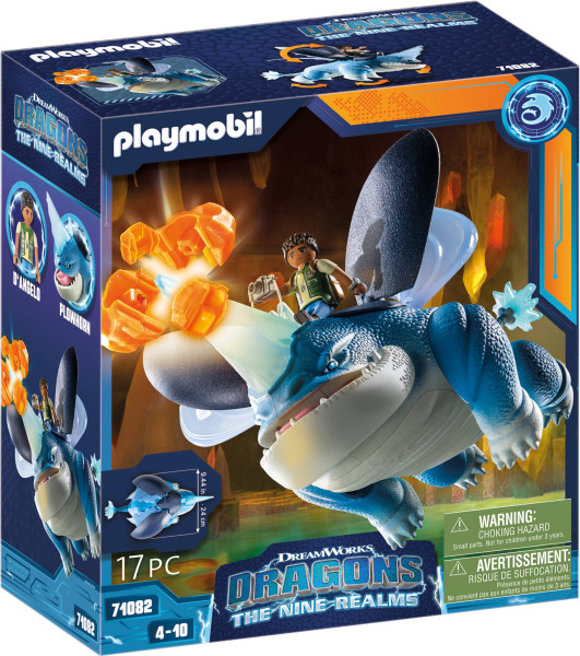 Playmobil | Dragons: The Nine Realms - Plowhorn & D'Angelo | 71082