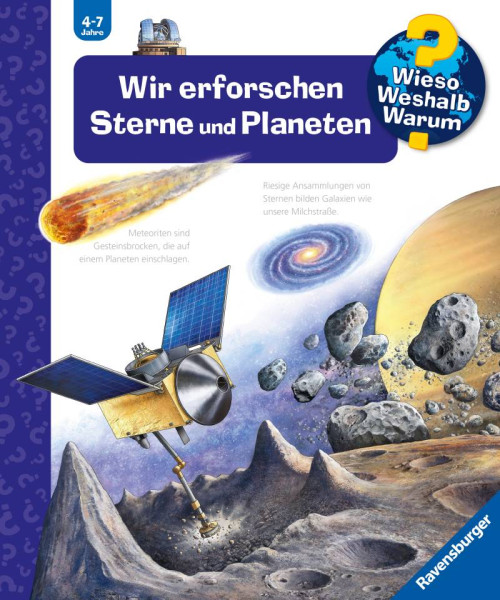 Ravensburger Verlag GmbH | Wieso? Weshalb? Warum?, Band 59: Wir erforschen Sterne und Planeten | Erne, Andrea