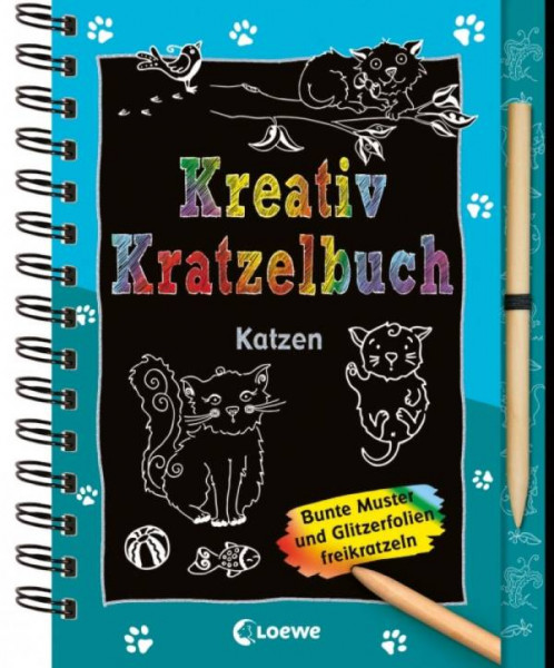 Loewe | Kreativ-Kratzelbuch: Katzen | 8809