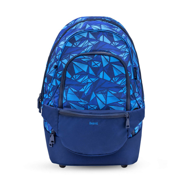 Belmil | 2-IN-1 Schultasche & Gürteltasche 2-teilig "Glacier Blue" | 338-84/P/44