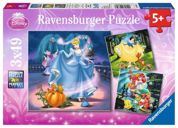 Ravensburger Puzzle | Schneewittchen, Aschenputtel, Arielle | 093397