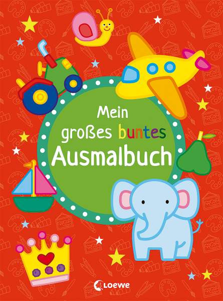 Loewe | Mein großes buntes Ausmalbuch (Elefant) | 