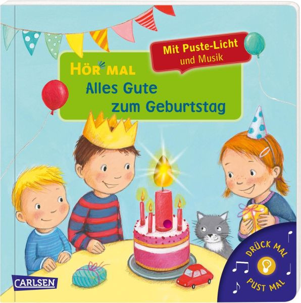 Carlsen | Hör mal (Soundbuch): Mach mit - Pust aus: Alles Gute zum Geburtstag