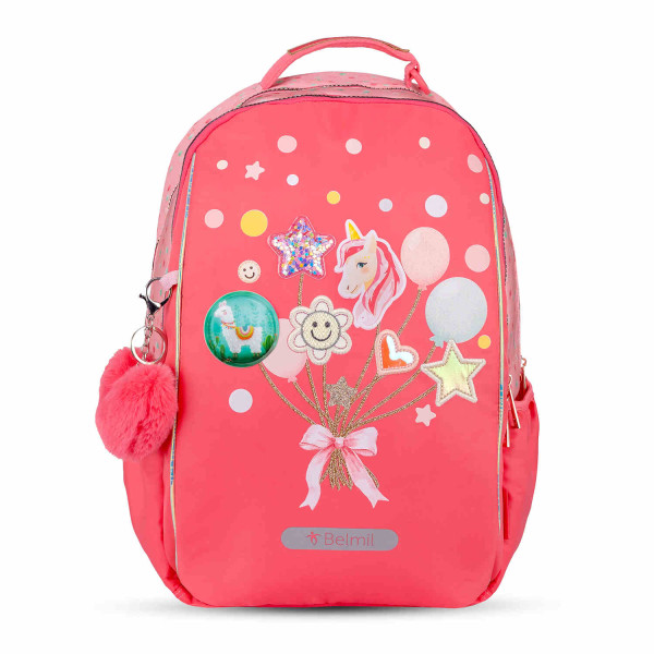 Belmil | Premium Schulrucksack mit Brustgurt,
Laptopfach | 338-96/P/3