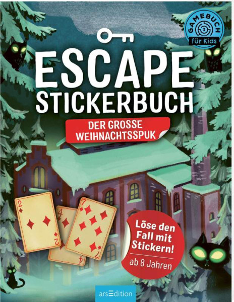 arsEdition | Escape-Stickerbuch – Der große Weihnachtsspuk | Kiefer, Philip