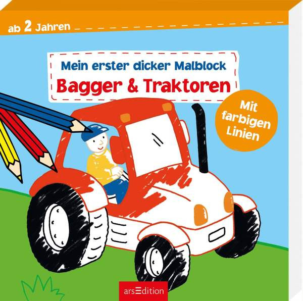 arsEdition | Mein erster dicker Malblock – Bagger & Traktoren | 