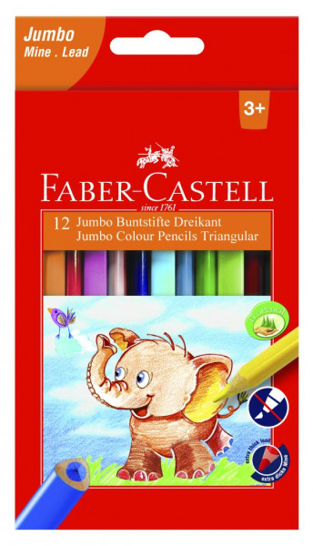 Faber-Castell | Buntstift Jumbo | 12er Etui