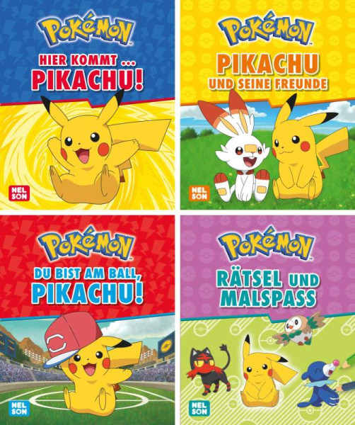 Nelson | Nelson Mini-Bücher: Pokémon: Pikachu 1-4 | 