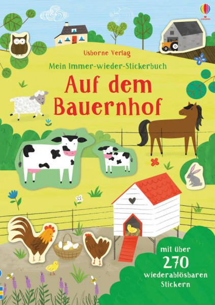 Usborne | Mein Immer-wieder-Stickerbuch: Auf dem Bauernhof