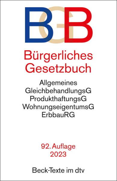 dtv Verlagsgesellschaft | Bürgerliches Gesetzbuch