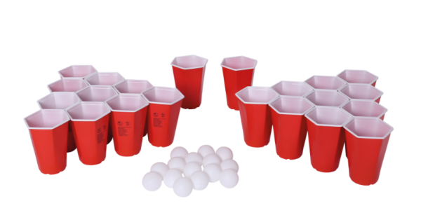 Bartl | Beer-Pong Trinkspiel sechseckig | 112782