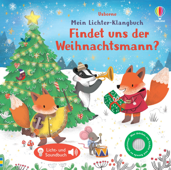 Usborne | Mein Lichter-Klangbuch: Findet uns der Weihnachtsmann? | Taplin, Sam