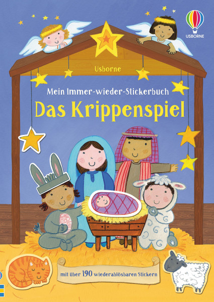 Usborne | Mein Immer-wieder-Stickerbuch: Das Krippenspiel | Brooks, Felicity