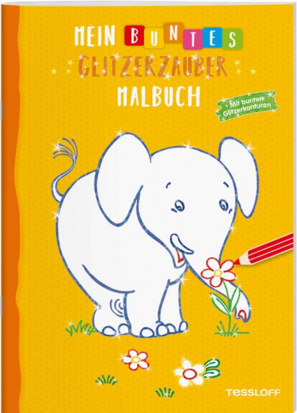 Tessloff | Mein buntes Glitzerzauber-Malbuch (Elefant)