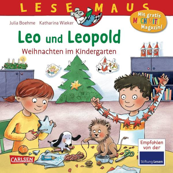 Carlsen | LESEMAUS 163: Leo und Leopold – Weihnachten im Kindergarten