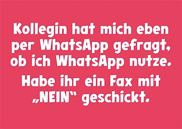 Rannenberg und Friends | Postkarte "WhatsApp"