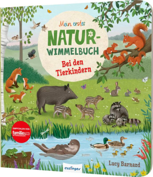 Esslinger in der Thienemann-Esslinger Verlag GmbH | Mein erstes Natur-Wimmelbuch: Bei den Tierkindern | Schumann, Sibylle