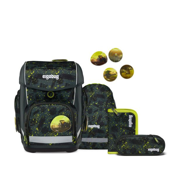 ergobag | Schulranzen Set | Cubo Set  | MähdreschBär | 01212-90153-10