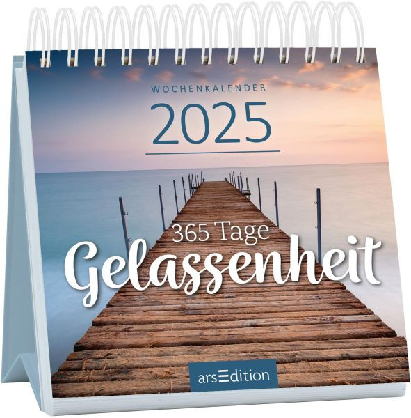 arsEdition | Mini-Wochenkalender 365 Tage Gelassenheit 2025 | 