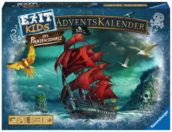 Ravensburger | EXIT Adventskalender Kids "Der Piratenschatz" | 20186