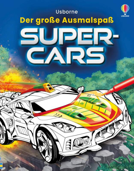 Usborne | Der große Ausmalspaß: Supercars | Smith, Sam