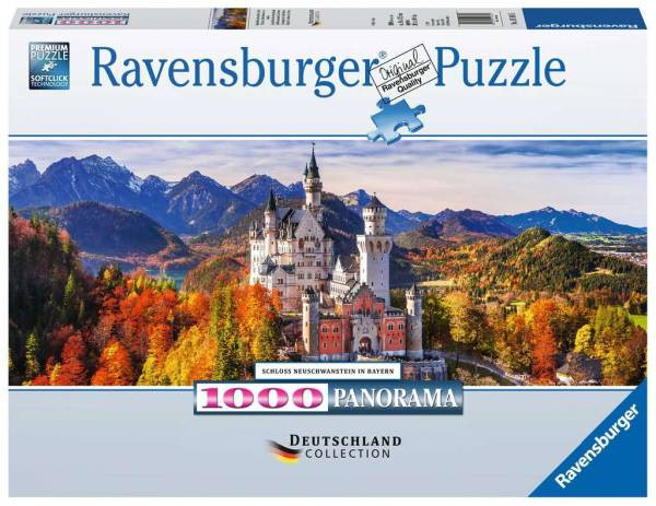 Ravensburger Puzzle | Schloss Neuschwanstein in Bayern | 1000 Teile