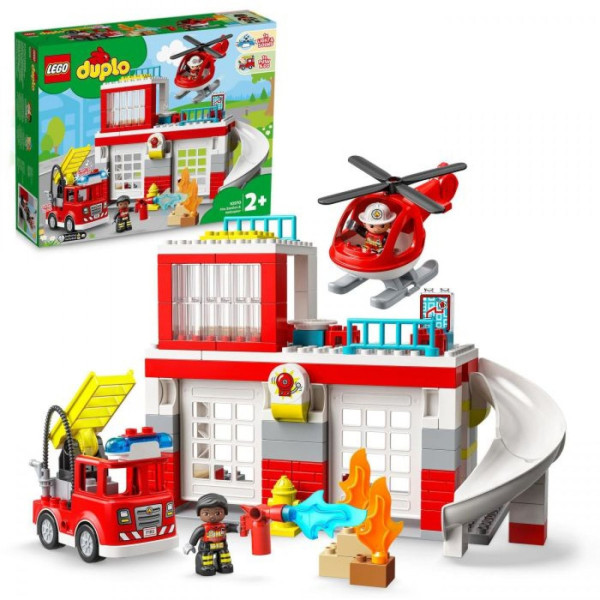 LEGO® DUPLO® | Feuerwehrwache mit Hubschrauber