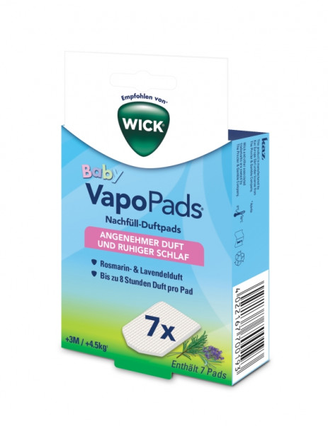 WICK VapoPads 7er Nachfüll Rosm.+Laven. | WBR7